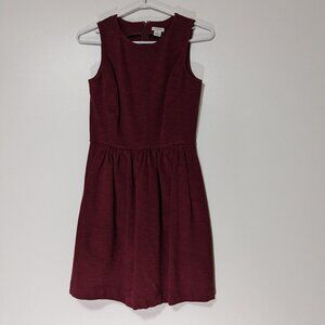 *3/$10* J. Crew Factory Jumper Dress Burgundy Size XXS